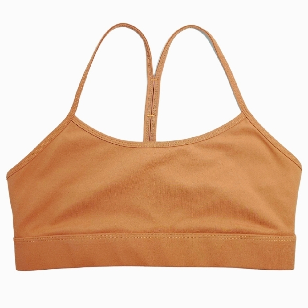 Azur Fit Classic Fit Razorback Sports Bra Saddle Tan Medium